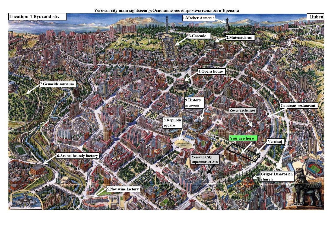Vernisaj Apt At Republic Square & Ruben Tours Γιερεβάν Εξωτερικό φωτογραφία
